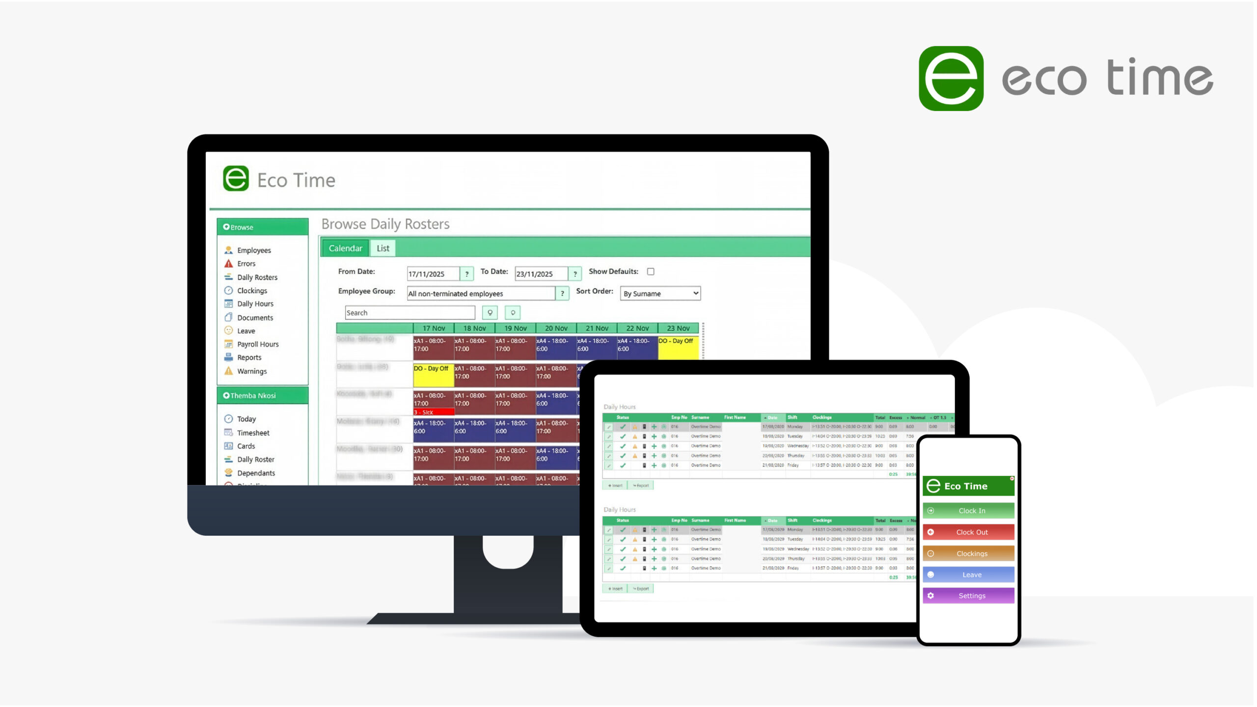 Eco Time Web Interface | Cloud & On-Premise Time Tracking - Featured Image